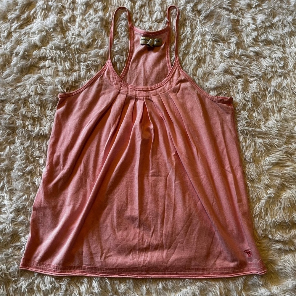 Abercrombie & Fitch Pink Racerback Tank Top, Size L